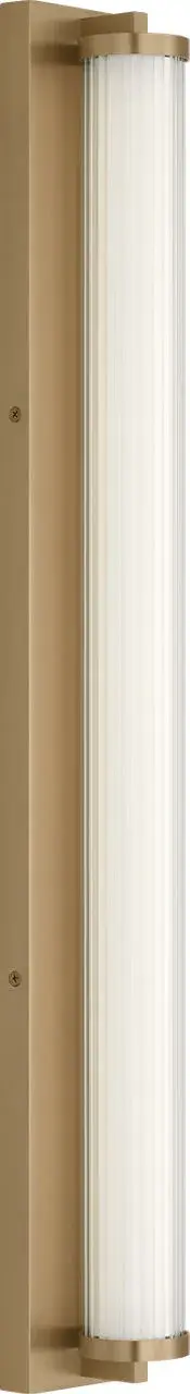 Weston 34" LED Vanity Light in Satin Brass - Image 2