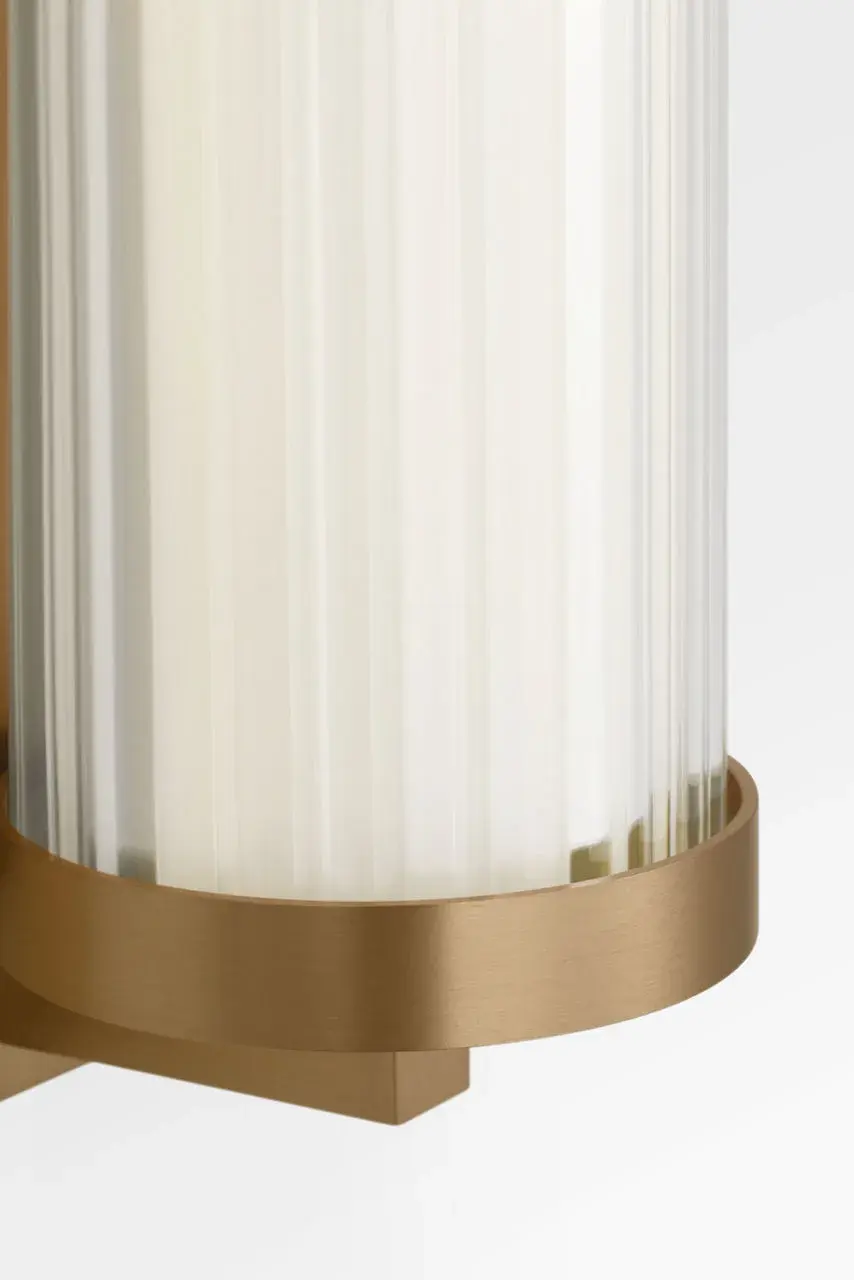 Weston 34" LED Vanity Light in Satin Brass - Image 3