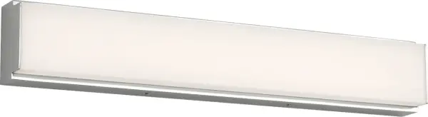 The Panna 18" LED Vanity combines clean geometric design with practical functionality. Its adjustable color temperature (2700K-5000K) makes it versatile for both warm ambience and task lighting in bathrooms and dressing areas.