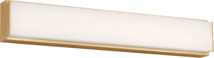 Panna 18" LED Vanity Light in Satin Brass - Image 1