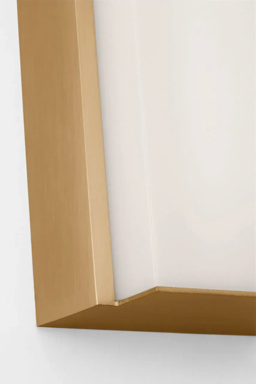 Panna 18" LED Vanity Light in Satin Brass - Image 5