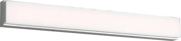 The Panna 24" LED Vanity combines clean geometric design with practical functionality. Its adjustable color temperature (2700K-5000K) makes it versatile for both warm ambience and task lighting in bathrooms and dressing areas.