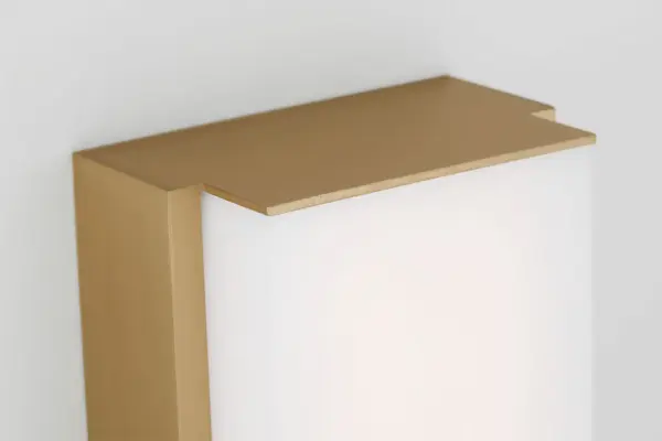 Panna 24" LED Vanity Light in Satin Brass - Image 4