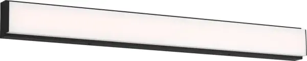 The Panna 30" LED Vanity combines clean geometric design with practical functionality. Its rectangular profile with subtle step detailing delivers substantial light output while the adjustable color temperature (2700K-5000K) adapts from warm ambience to bright task lighting.