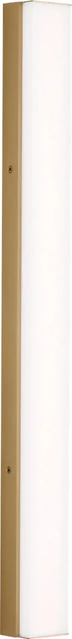 Panna 30" LED Vanity Light in Satin Brass - Image 3