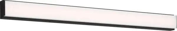 The Panna vanity light combines clean geometric design with practical functionality. Its 36-inch profile delivers substantial illumination with adjustable color temperature (2700K-5000K), perfect for both ambient and task lighting needs.