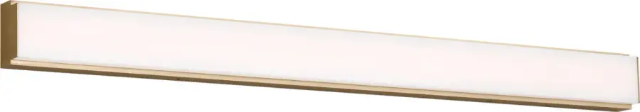 Panna 36" LED Vanity Light in Satin Brass - Image 1