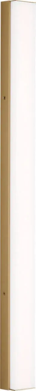Panna 36" LED Vanity Light in Satin Brass - Image 3