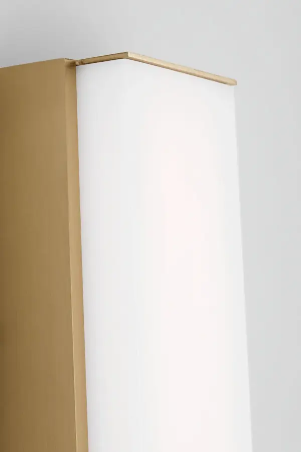 Panna 36" LED Vanity Light in Satin Brass - Image 4