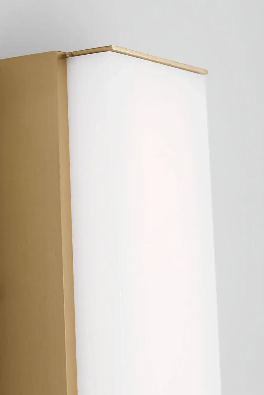 Panna 36" LED Vanity Light in Satin Brass - Image 4