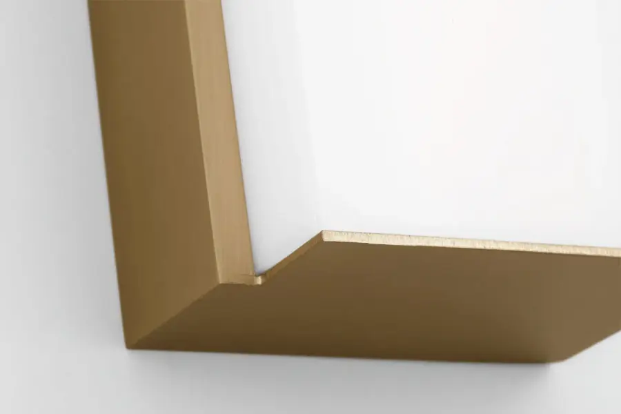 Panna 36" LED Vanity Light in Satin Brass - Image 5
