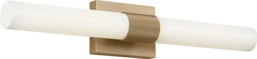Sarco 24" LED Vanity Light in Satin Brass - Image 1