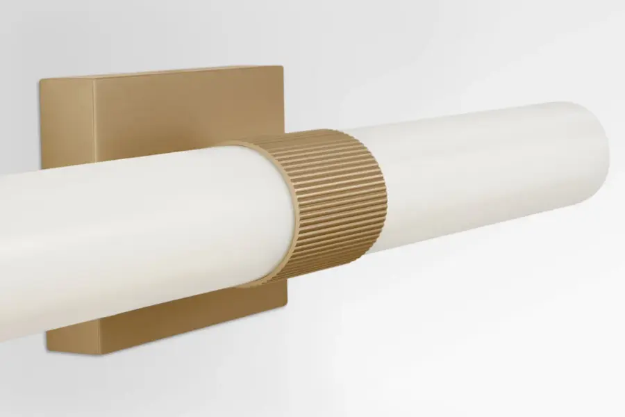 Sarco 24" LED Vanity Light in Satin Brass - Image 6