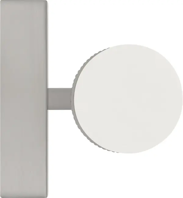 The Sarco 18" LED Vanity combines clean lines with architectural texture for a timeless contemporary look. Its brushed nickel finish offers versatility while LED technology provides energy-efficient illumination. - alternate view