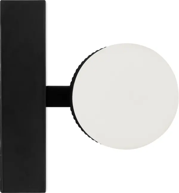 The Sarco 18" LED Vanity combines clean lines with architectural texture for a sophisticated bathroom lighting solution. Its compact 18-inch width makes it ideal for powder rooms and smaller vanities. - alternate view