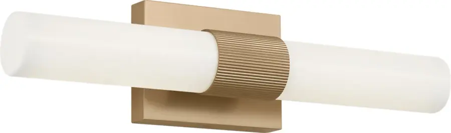 Sarco 18" LED Vanity Light in Satin Brass - Image 1