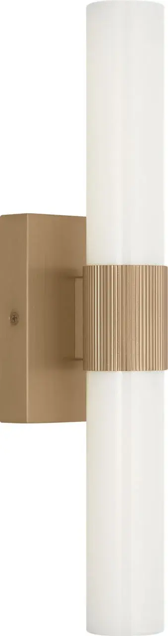 Sarco 18" LED Vanity Light in Satin Brass - Image 3