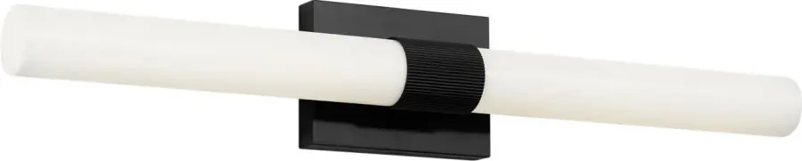 Sarco 30" LED Vanity Light in Midnight Black - Image 1