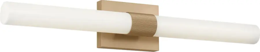 Sarco 30" LED Vanity Light in Satin Brass - Image 1