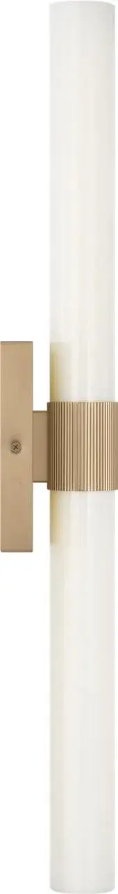 Sarco 30" LED Vanity Light in Satin Brass - Image 3