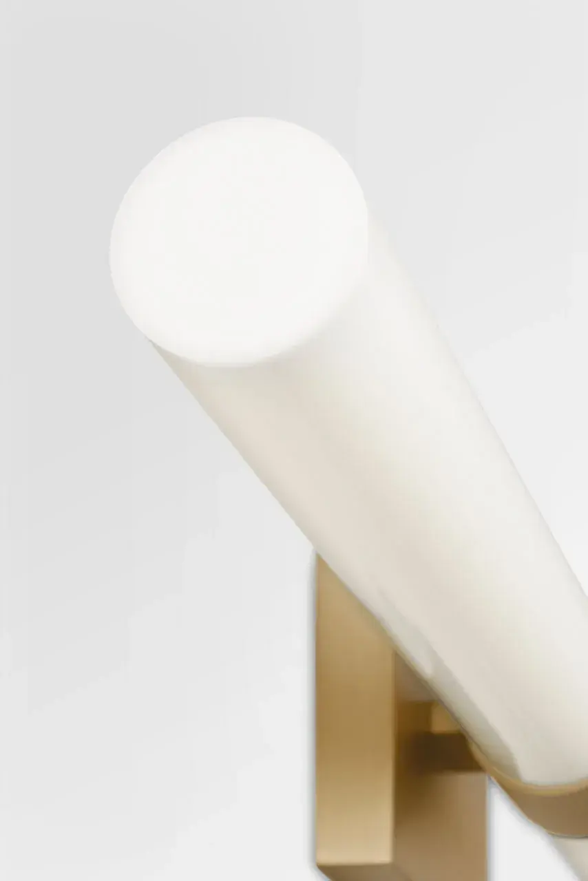 Sarco 36" LED Vanity Light in Satin Brass - Image 7