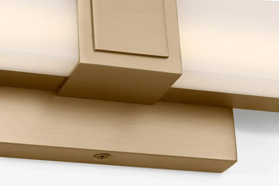 Fentress 36" LED Vanity Light in Satin Brass - Image 4