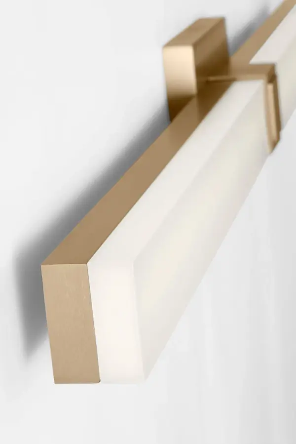 Fentress 36" LED Vanity Light in Satin Brass - Image 7