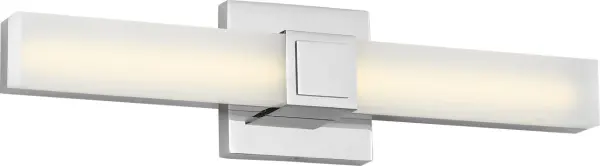 The Fentress 18" LED Vanity delivers clean, contemporary lighting with its low-profile rectangular design and energy-efficient LED technology. Perfect for modern bathrooms seeking minimalist sophistication.