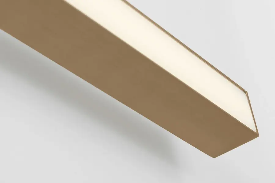 Marque 36" LED Vanity Light in Satin Brass - Image 3