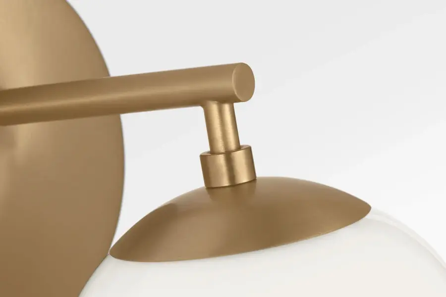 Nube One Light Vanity in Satin Brass - Image 3