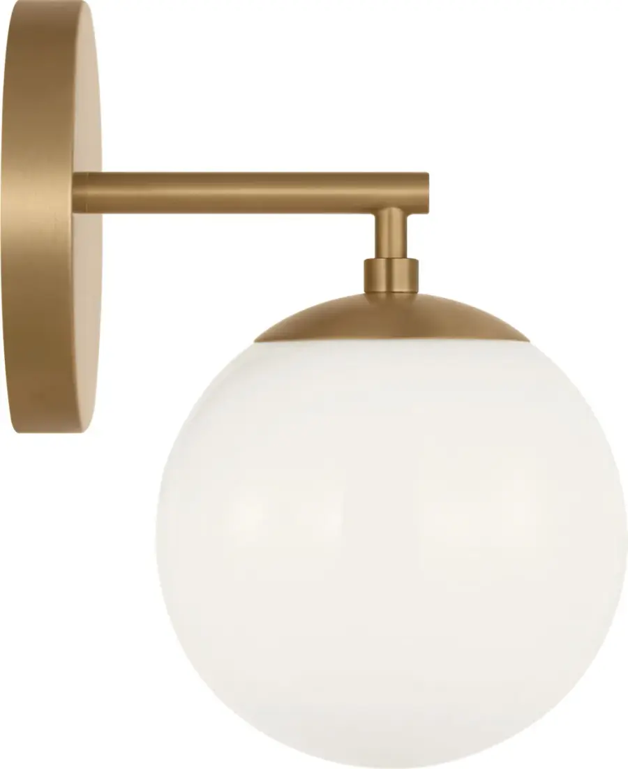 Nube One Light Vanity in Satin Brass - Image 5