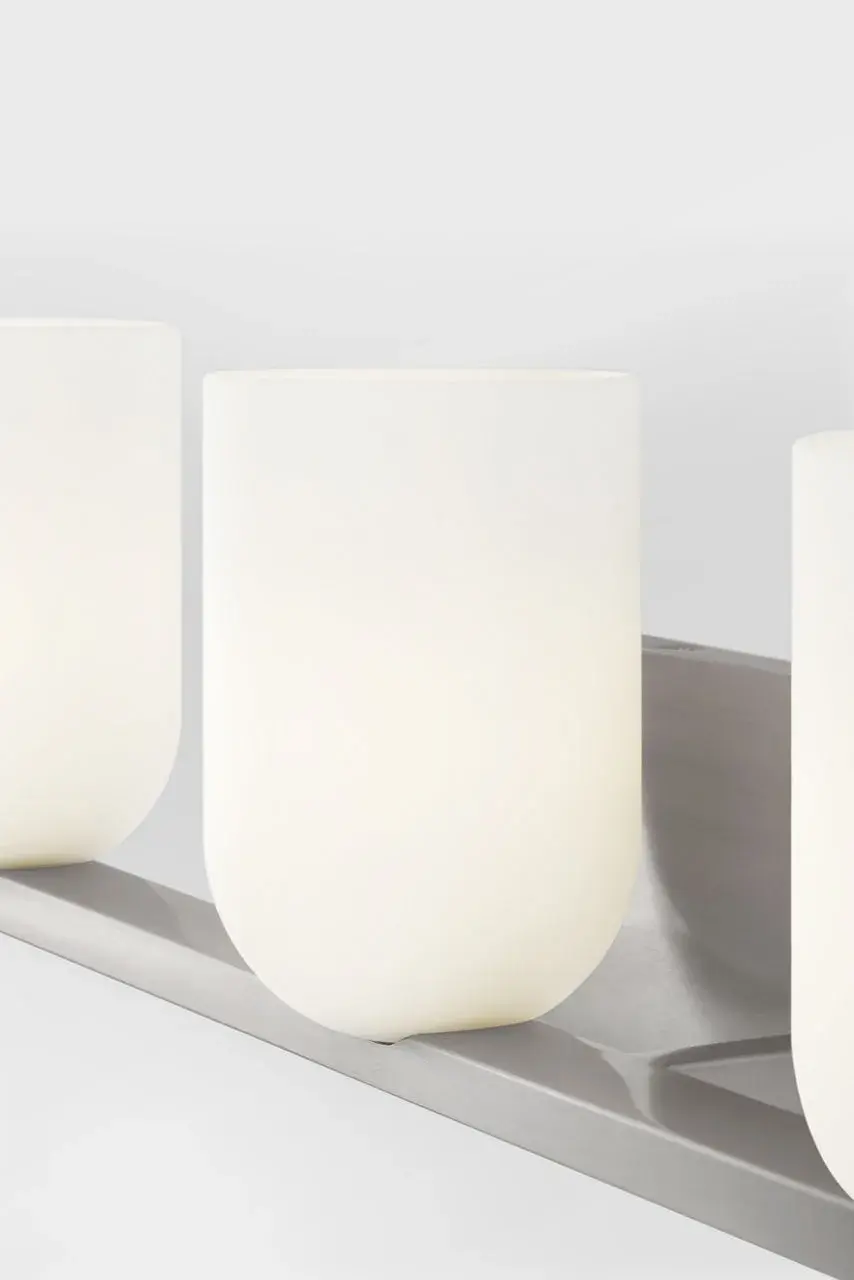 Elegant Three-Light Vanity with Soft, Flattering Illumination - Image 2