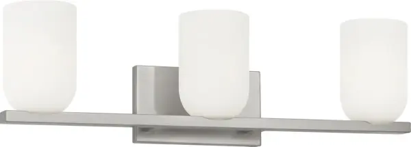 Elegant Three-Light Vanity with Soft, Flattering Illumination - Image 4