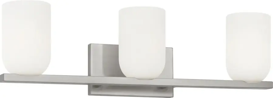 Elegant Three-Light Vanity with Soft, Flattering Illumination - Image 4