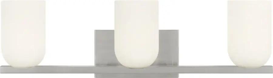 Elegant Three-Light Vanity with Soft, Flattering Illumination - Image 1