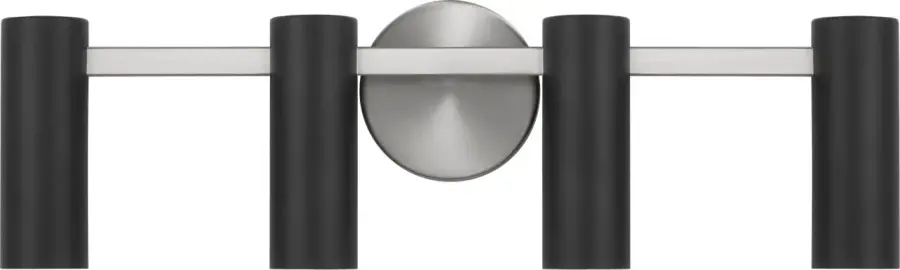 Zentro Four Light Vanity in Brushed Nickel - Image 1