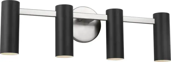 Zentro Four Light Vanity in Brushed Nickel - Image 5