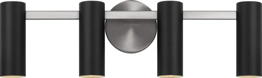 Zentro Four Light Vanity in Brushed Nickel - Image 4