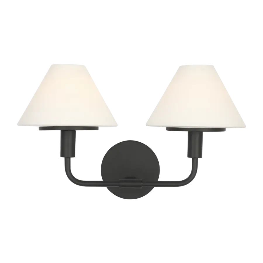 Mendota Medium Sconce in Midnight Black - Image 1