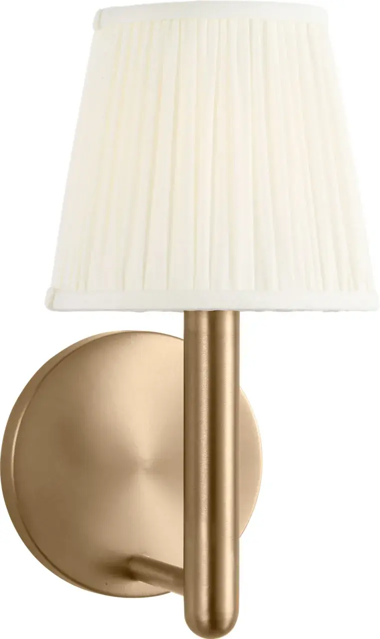 Vilera One Light Sconce in Satin Brass - Image 1