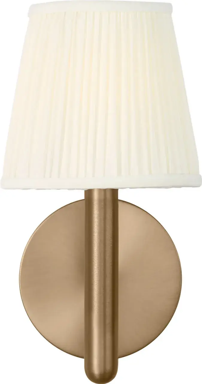 Vilera One Light Sconce in Satin Brass - Image 2