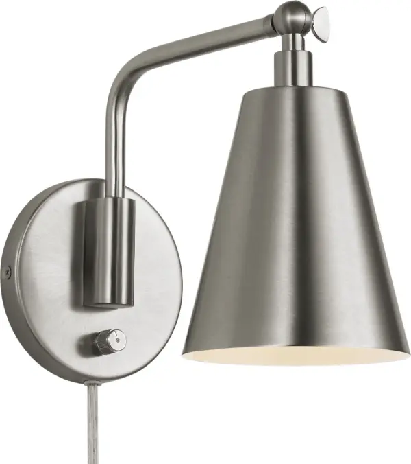 Drae One Light Task Sconce in Burnished Brass - Image 1