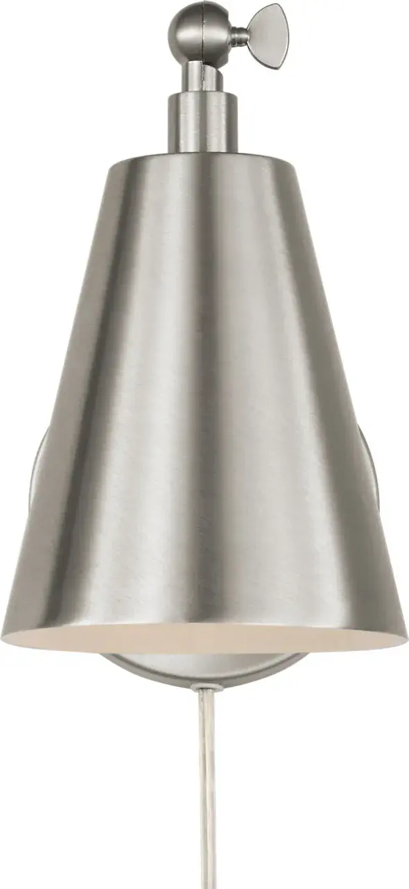 Drae One Light Task Sconce in Burnished Brass - Image 3