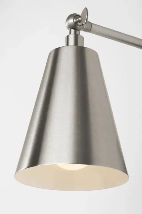 Drae One Light Task Sconce in Burnished Brass - Image 6