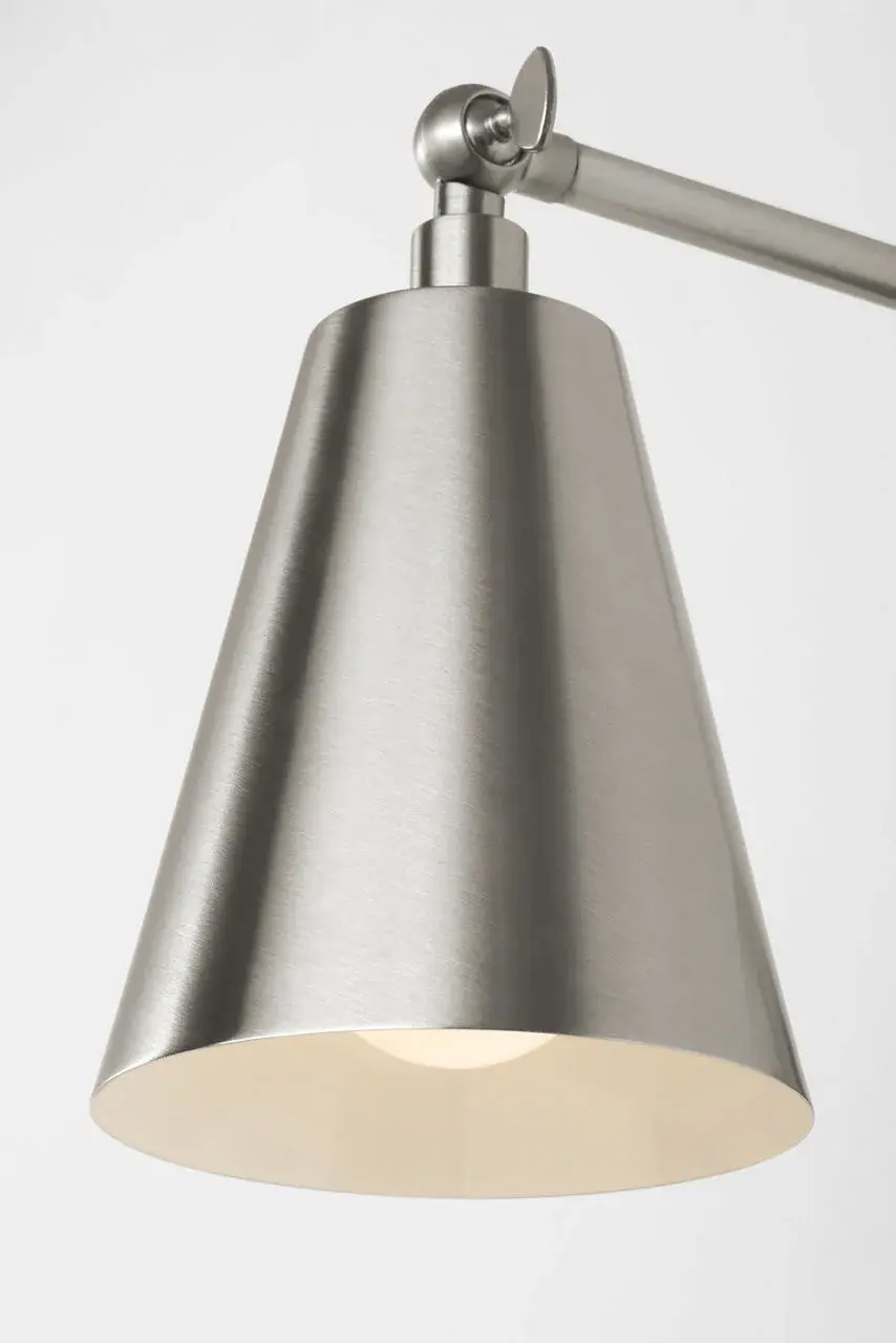 Drae One Light Task Sconce in Burnished Brass - Image 6
