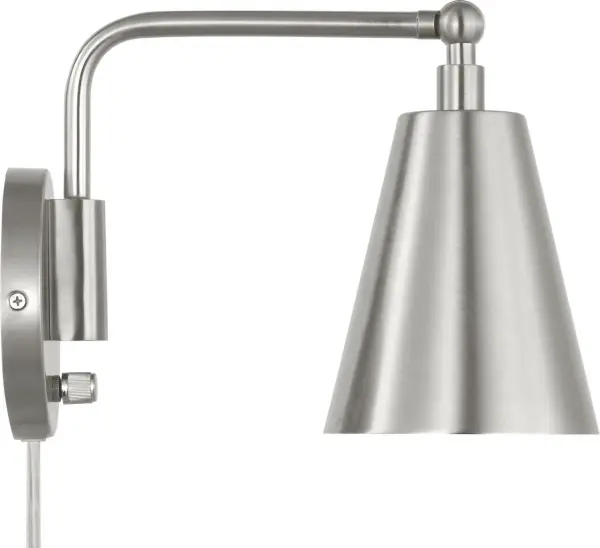 Drae One Light Task Sconce in Burnished Brass - Image 5