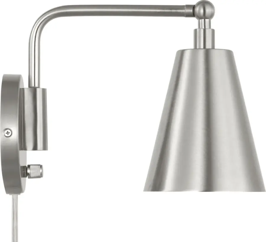 Drae One Light Task Sconce in Burnished Brass - Image 5