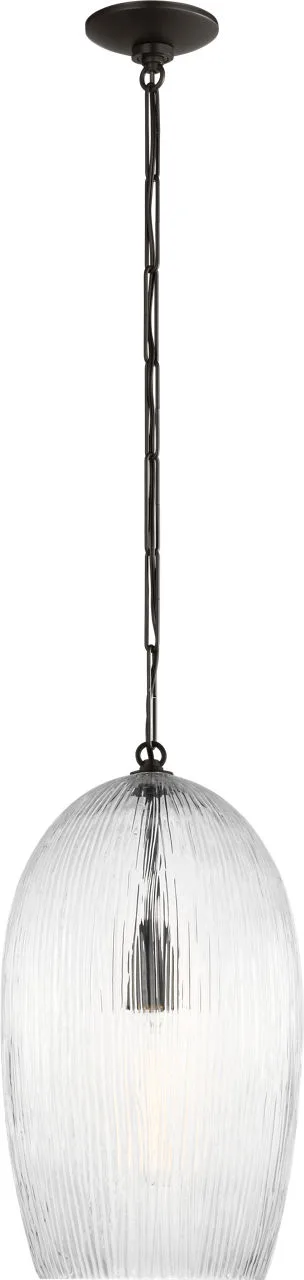 Serafina 11" Pendant in Aged Iron