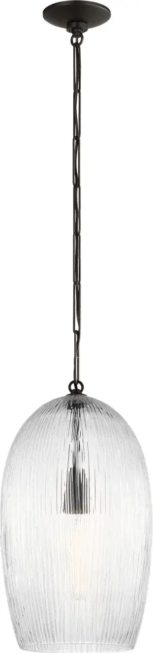 Serafina 11" Pendant in Aged Iron - Image 4