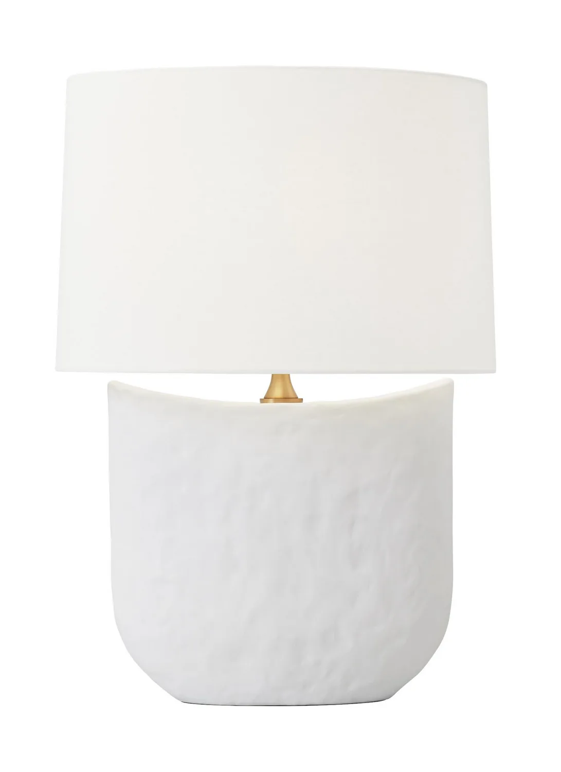 Cenotes One Light Table Lamp in Matte White Ceramic